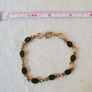 Vintage "Jade & Gold" bracelet